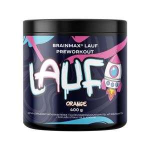 BrainMax Lauf Pre-workout STIM, 400 g Příchuť: Červený pomeranč