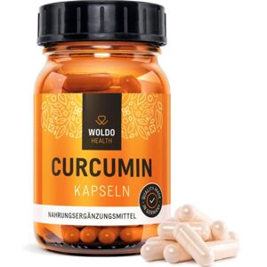 WoldoHealth Kurkumin s piperinem, 120 kapslí