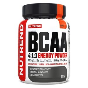 Nutrend BCAA 4:1:1 Energy Powder, 500 g Příchuť: Malina