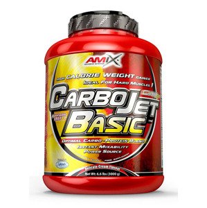 AMIX CarboJet Basic, Gainer, 3000 g Příchuť: Jahoda