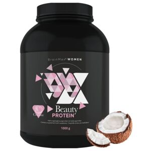 BrainMax Women Beauty Protein, S kolagenem a keratinem, 1000 g Příchuť: Kokos