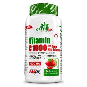 AMIX GreenDay Vitamin C 1000 mg s extraktem z šípků, 60 kapslí