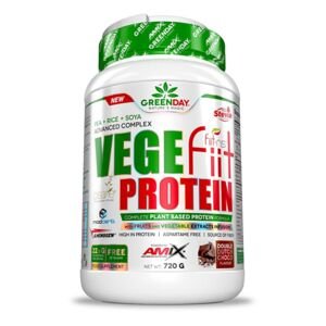 AMIX GreenDay Vegefiit Protein, 720 g Příchuť: Čokoláda/Karamel/Arašídy