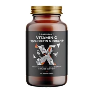 BrainMax Vitamín C, Quercetin, Šípky, 100 kapslí