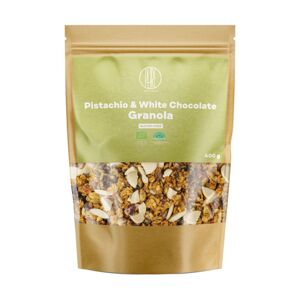 BrainMax Pistácie a Bílá čokoláda Granola BIO, 400 g