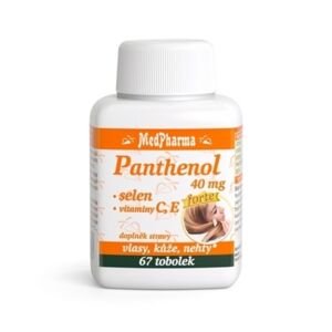 MedPharma Panthenol 40 mg + Selen + Vitamíny C, E, 67 tobolek